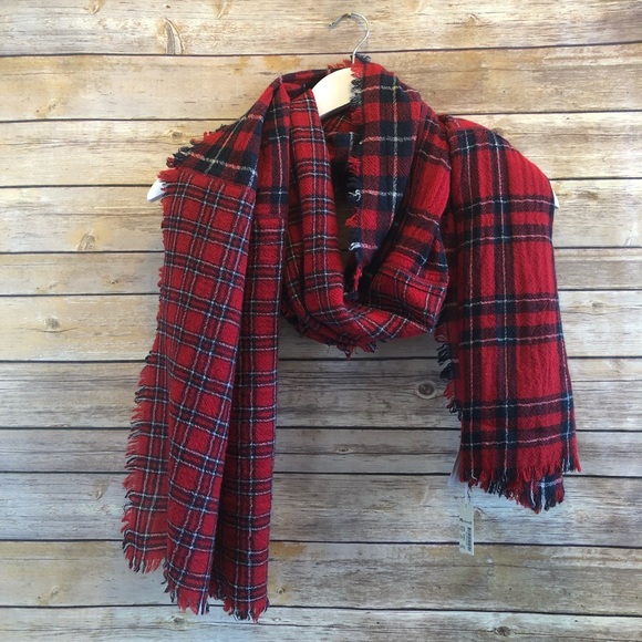 Madewell Accessories - Madewell Tartan Plaid Wool Scarf NWT